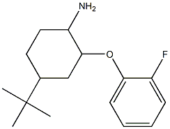 4-tert-butyl-2-(2-fluorophenoxy)cyclohexan-1-amine Struktur