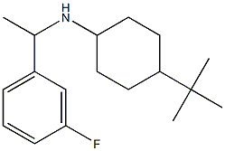 4-tert-butyl-N-[1-(3-fluorophenyl)ethyl]cyclohexan-1-amine Struktur