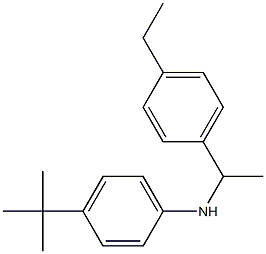 4-tert-butyl-N-[1-(4-ethylphenyl)ethyl]aniline Struktur