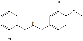 5-({[(2-chlorophenyl)methyl]amino}methyl)-2-methoxyphenol Struktur