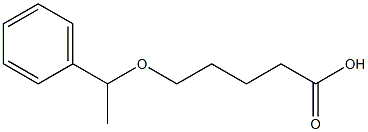 5-(1-phenylethoxy)pentanoic acid Struktur