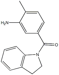 5-(2,3-dihydro-1H-indol-1-ylcarbonyl)-2-methylaniline Struktur