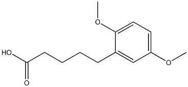 5-(2,5-dimethoxyphenyl)pentanoic acid Struktur