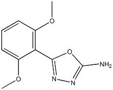 5-(2,6-dimethoxyphenyl)-1,3,4-oxadiazol-2-amine Struktur