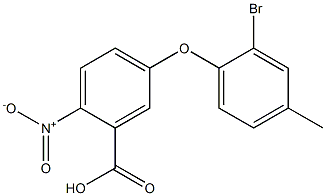 5-(2-bromo-4-methylphenoxy)-2-nitrobenzoic acid Struktur