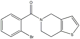 5-(2-bromobenzoyl)-4,5,6,7-tetrahydrothieno[3,2-c]pyridine Struktur