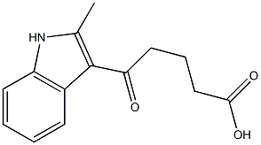 5-(2-methyl-1H-indol-3-yl)-5-oxopentanoic acid Struktur