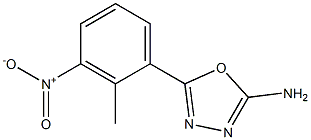 5-(2-methyl-3-nitrophenyl)-1,3,4-oxadiazol-2-amine Struktur