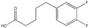 5-(3,4-difluorophenyl)pentanoic acid Struktur