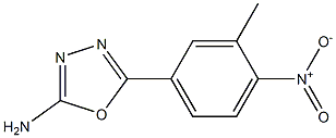 5-(3-methyl-4-nitrophenyl)-1,3,4-oxadiazol-2-amine Struktur