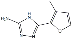 5-(3-methylfuran-2-yl)-4H-1,2,4-triazol-3-amine Struktur