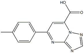 5-(4-methylphenyl)-[1,2,4]triazolo[1,5-a]pyrimidine-7-carboxylic acid Struktur