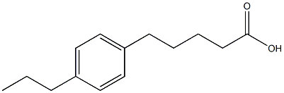 5-(4-propylphenyl)pentanoic acid Struktur