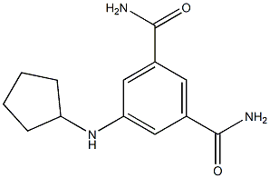 5-(cyclopentylamino)benzene-1,3-dicarboxamide Struktur