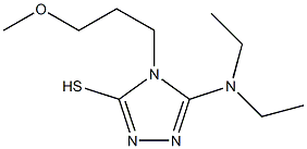 5-(diethylamino)-4-(3-methoxypropyl)-4H-1,2,4-triazole-3-thiol Struktur