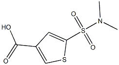 5-(dimethylsulfamoyl)thiophene-3-carboxylic acid Struktur