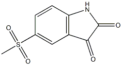 5-(methylsulfonyl)-1H-indole-2,3-dione Struktur