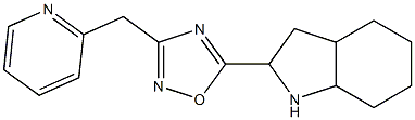 5-(octahydro-1H-indol-2-yl)-3-(pyridin-2-ylmethyl)-1,2,4-oxadiazole Struktur