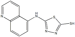 5-(quinolin-5-ylamino)-1,3,4-thiadiazole-2-thiol Struktur