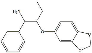 5-[(1-amino-1-phenylbutan-2-yl)oxy]-2H-1,3-benzodioxole Struktur