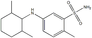 5-[(2,6-dimethylcyclohexyl)amino]-2-methylbenzene-1-sulfonamide Struktur