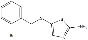 5-[(2-bromobenzyl)thio]-1,3-thiazol-2-amine Struktur