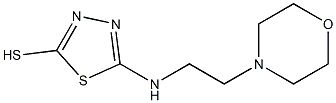 5-[(2-morpholin-4-ylethyl)amino]-1,3,4-thiadiazole-2-thiol Struktur