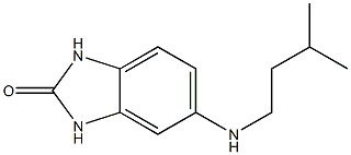 5-[(3-methylbutyl)amino]-2,3-dihydro-1H-1,3-benzodiazol-2-one Struktur