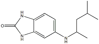 5-[(4-methylpentan-2-yl)amino]-2,3-dihydro-1H-1,3-benzodiazol-2-one Struktur