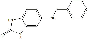 5-[(pyridin-2-ylmethyl)amino]-2,3-dihydro-1H-1,3-benzodiazol-2-one Struktur