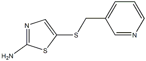 5-[(pyridin-3-ylmethyl)thio]-1,3-thiazol-2-amine Struktur