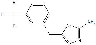 5-[3-(trifluoromethyl)benzyl]-1,3-thiazol-2-amine Struktur