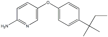 5-[4-(2-methylbutan-2-yl)phenoxy]pyridin-2-amine Struktur