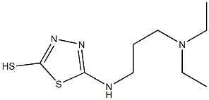 5-{[3-(diethylamino)propyl]amino}-1,3,4-thiadiazole-2-thiol Struktur