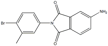 5-amino-2-(4-bromo-3-methylphenyl)-2,3-dihydro-1H-isoindole-1,3-dione Struktur