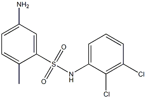 5-amino-N-(2,3-dichlorophenyl)-2-methylbenzene-1-sulfonamide Struktur