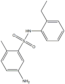 5-amino-N-(2-ethylphenyl)-2-methylbenzene-1-sulfonamide Struktur