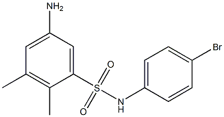 5-amino-N-(4-bromophenyl)-2,3-dimethylbenzene-1-sulfonamide Struktur