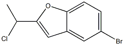 5-bromo-2-(1-chloroethyl)-1-benzofuran Struktur