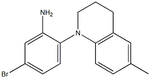 5-bromo-2-(6-methyl-1,2,3,4-tetrahydroquinolin-1-yl)aniline Struktur