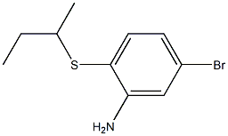 5-bromo-2-(butan-2-ylsulfanyl)aniline Struktur