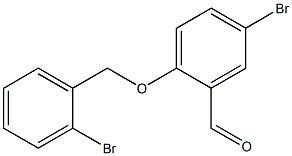 5-bromo-2-[(2-bromophenyl)methoxy]benzaldehyde Struktur