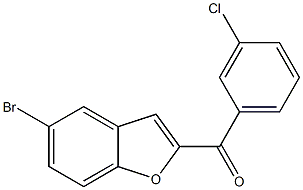 5-bromo-2-[(3-chlorophenyl)carbonyl]-1-benzofuran Struktur