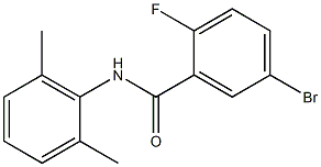 5-bromo-N-(2,6-dimethylphenyl)-2-fluorobenzamide Struktur