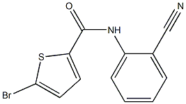 5-bromo-N-(2-cyanophenyl)thiophene-2-carboxamide Struktur