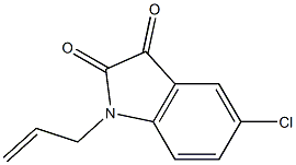 5-chloro-1-(prop-2-en-1-yl)-2,3-dihydro-1H-indole-2,3-dione Struktur