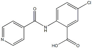 5-chloro-2-(isonicotinoylamino)benzoic acid Struktur