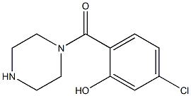 5-chloro-2-(piperazin-1-ylcarbonyl)phenol Struktur