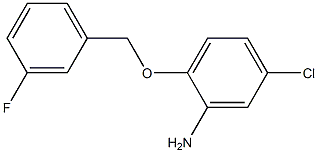 5-chloro-2-[(3-fluorophenyl)methoxy]aniline Struktur