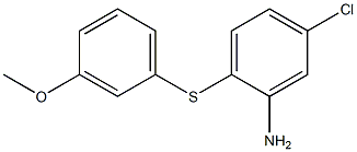 5-chloro-2-[(3-methoxyphenyl)sulfanyl]aniline Struktur